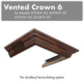 Vented Crown Molding for Wall Mount Range Hood Y8479