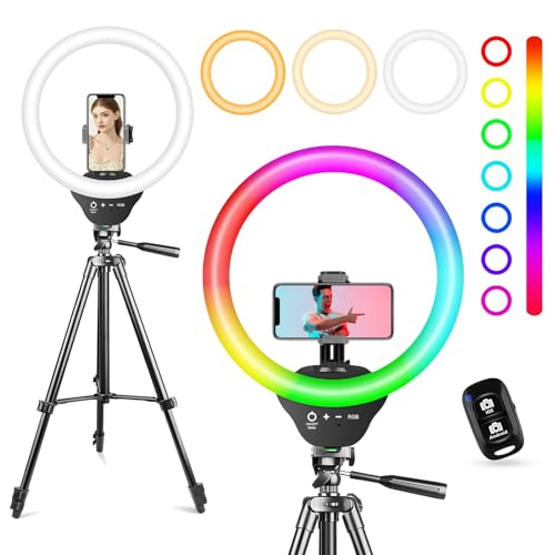 10'' Ring Light with 50'' Extendable Tripod Stand W3720