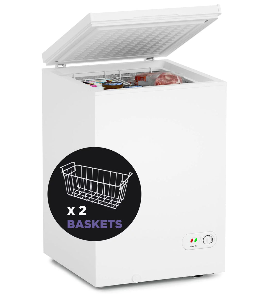 3.5 Cu Ft Compact Chest Freezer with 2 Removable Baskets R461752