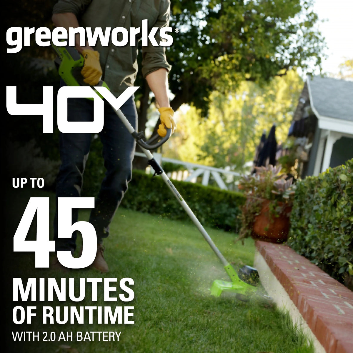 40V 12 String Trimmer with 2.0 Ah Battery & Charger Y383475