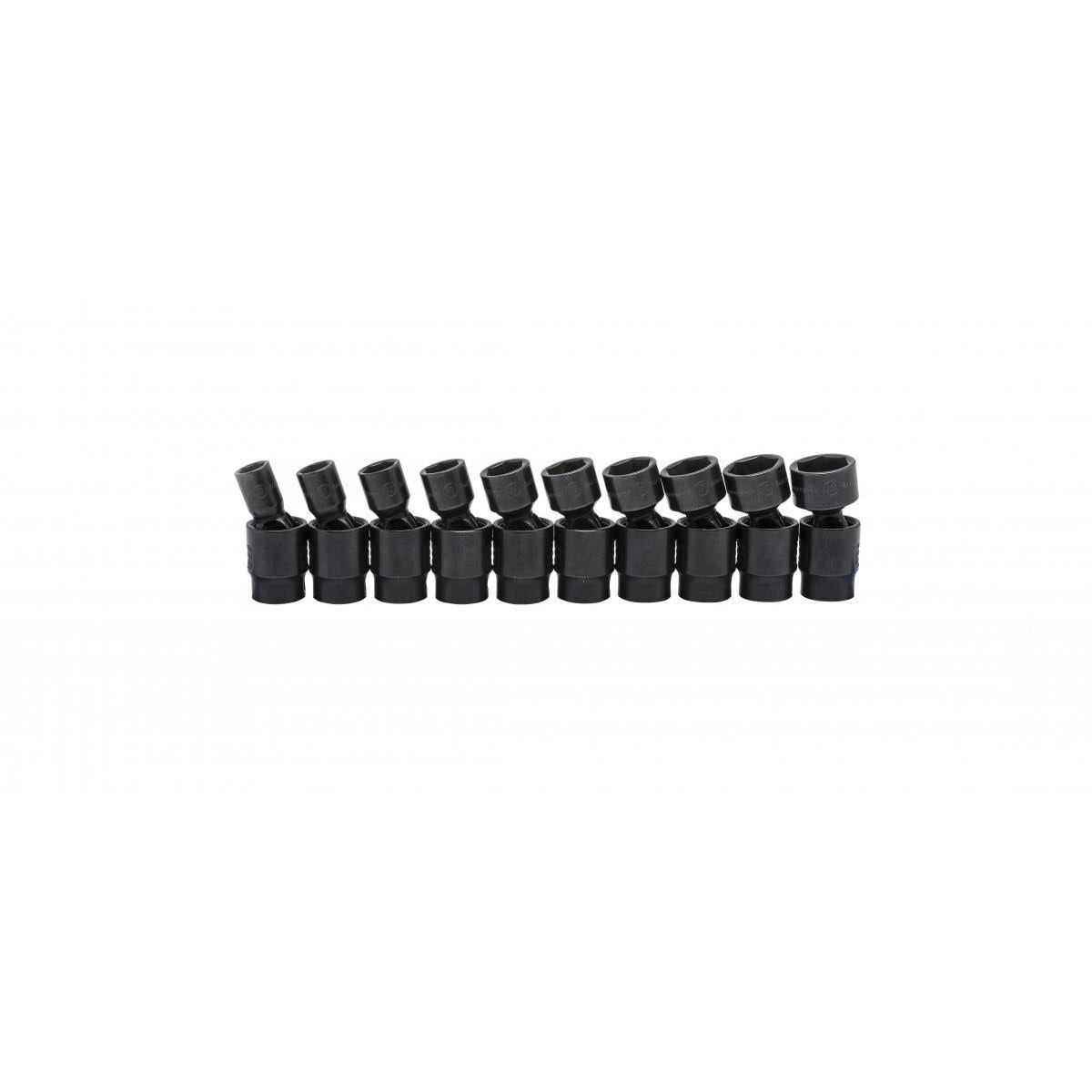 10 pc. 3/8" Drive 6 Point Metric Impact Socket Set B3001