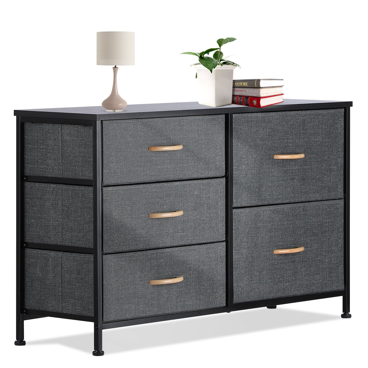 5 Drawer Fabric Dresser O49403