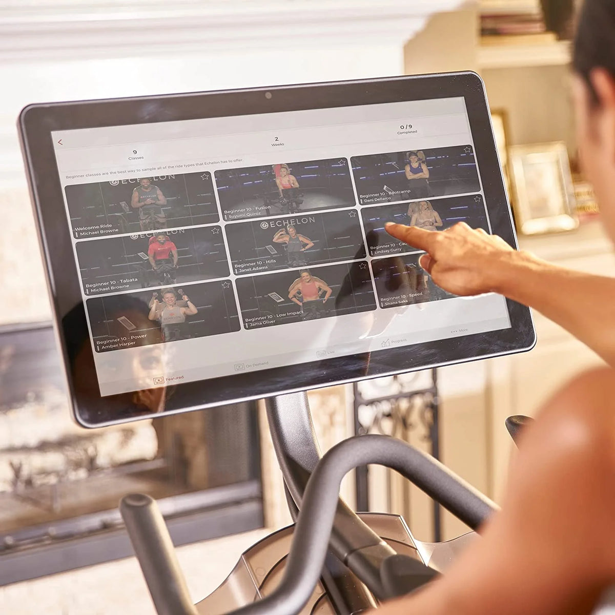 Smart Fitness Bike with 24 HD Touchscreen Q69393