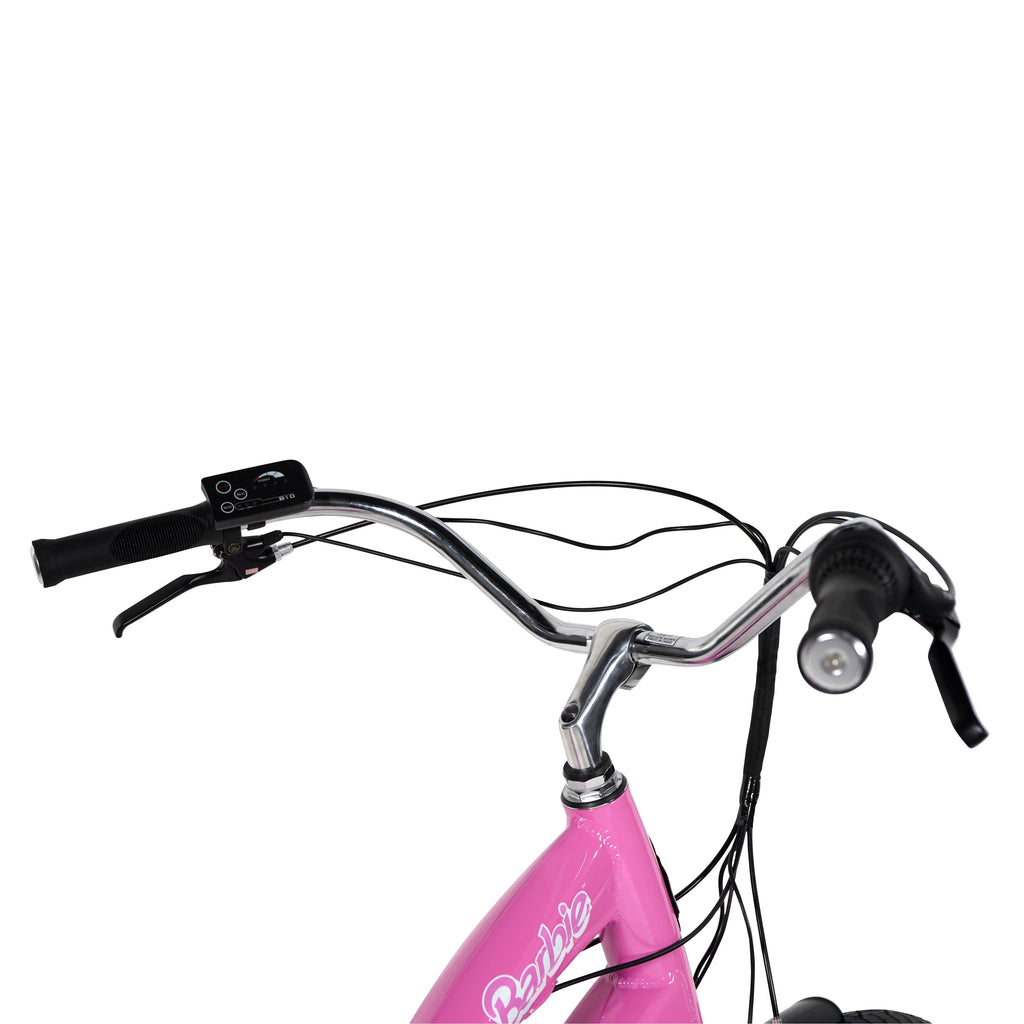 26" 36V Electric Cruiser E-Bike with Pedal-Assist, 250W Motor, Pink A543