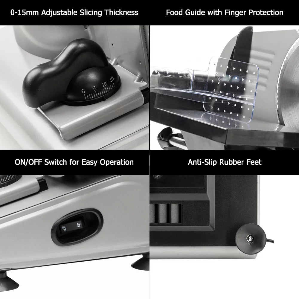 7.5" Semi-automatic Belt Cutter Deli Food Slicer S9171