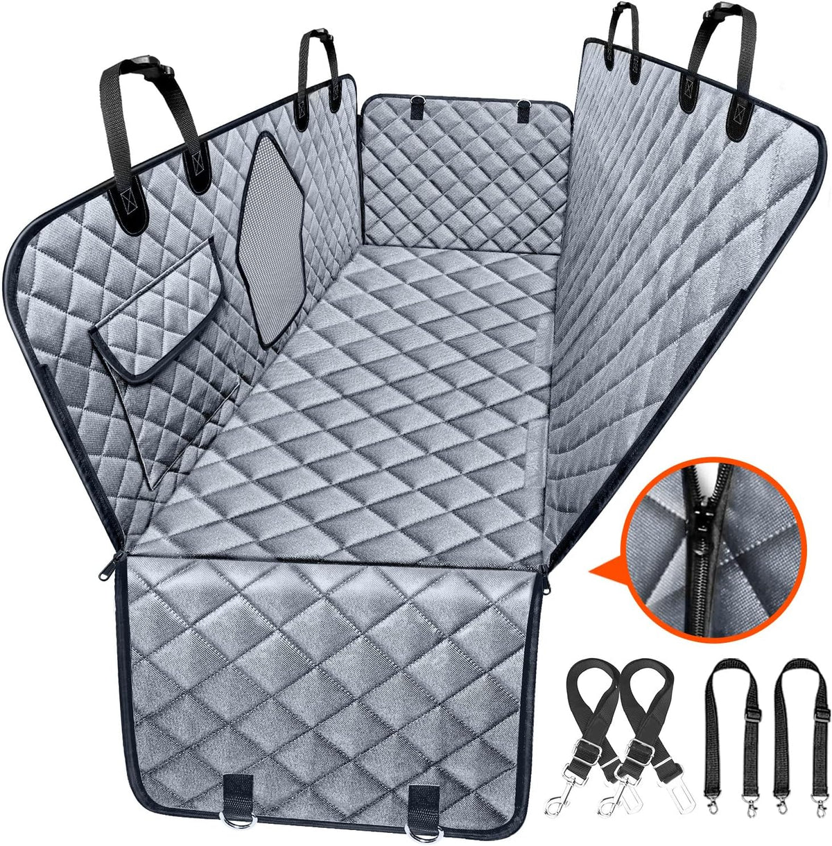 100% Waterproof 600D Scratch Resistant Dog Car Seat Cover U39726