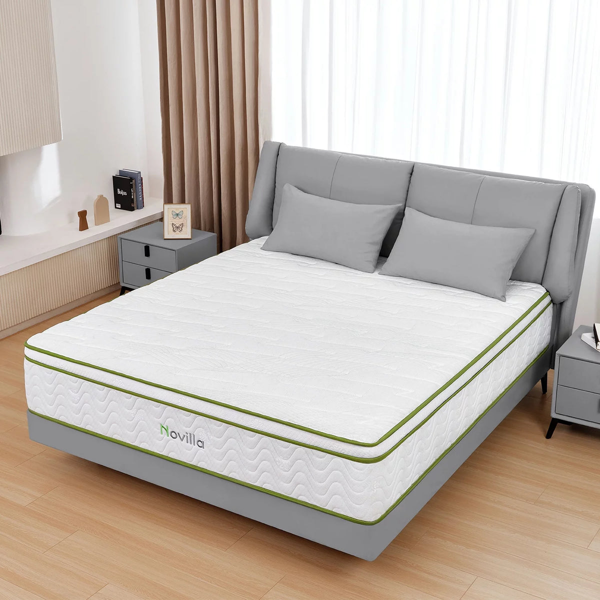 10'' Cooling Gel Memory Foam Pocket Spring Hybrid Mattress California King Size V3004