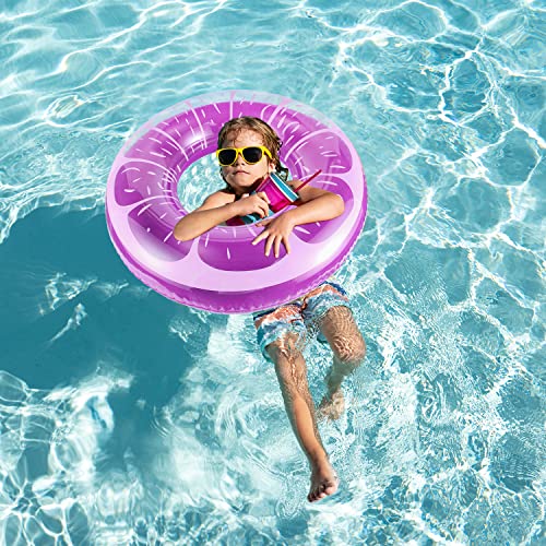 6 Pack Pool Floats Kids Swim Tubes Rings 4 Pack Inflatable Beach Balls B211353