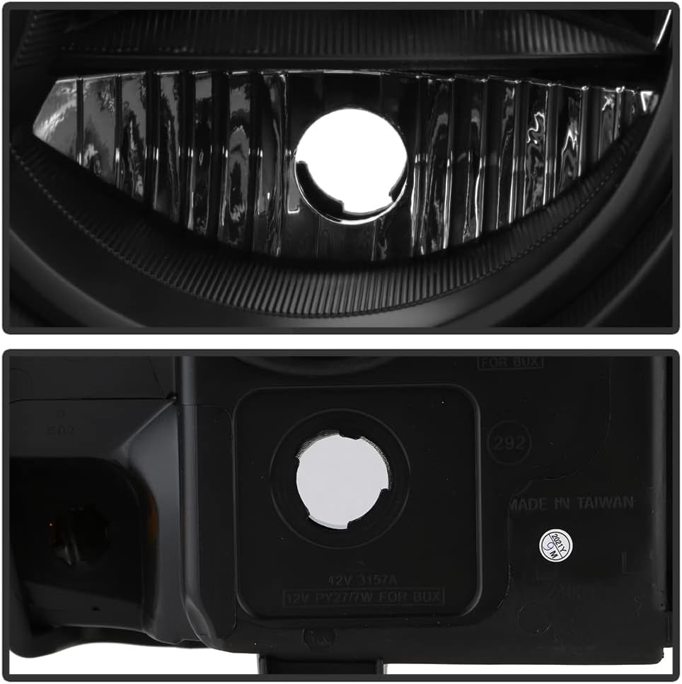 Black Replacement Headlights Driver + Passenger Side J4145