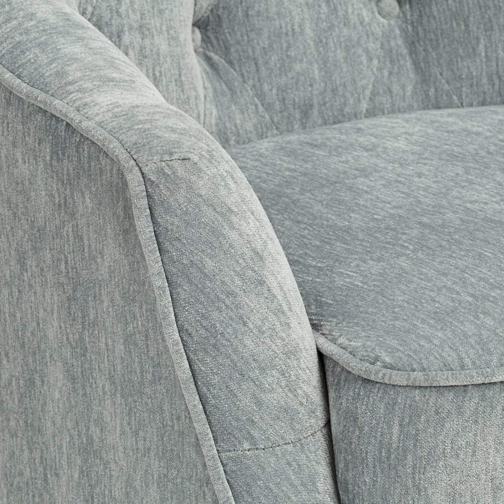 Light Blue Swivel Chair E5134