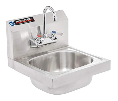 Stainless Steel Wall Mount Kitchen Sink with Strainer and Faucet O162