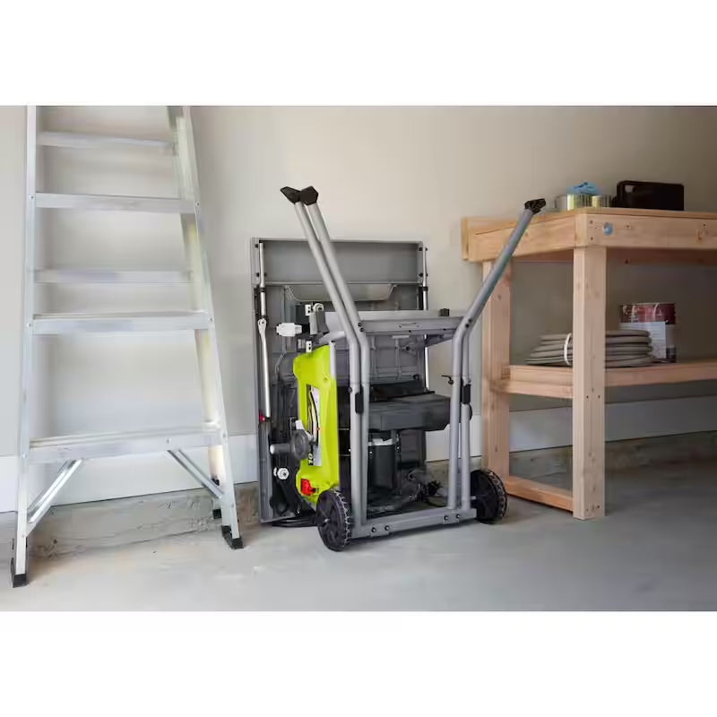 10 in. Portable Corded Table Saw with Rolling Stand E74242