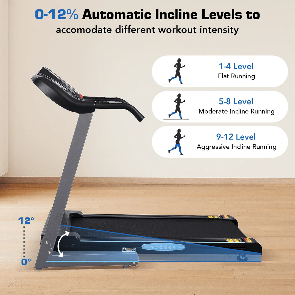 Folding Treadmill 2.5 Horse Power 15 Preset Programs U704