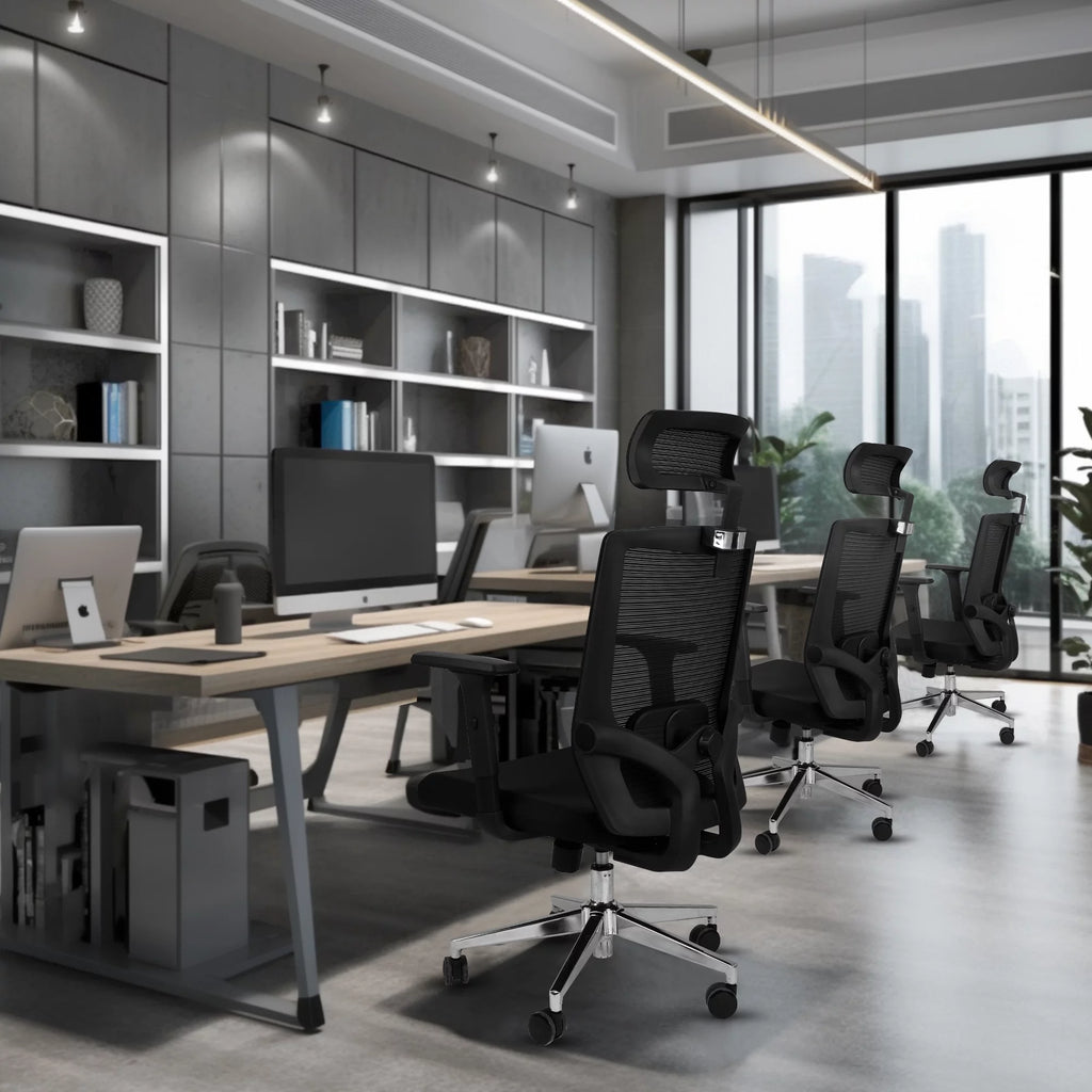 Ergonomic Mesh Office Chair with Lumbar Support S863355