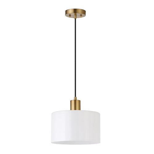 1-Light Pendant with Milk White Glass Shade S940184