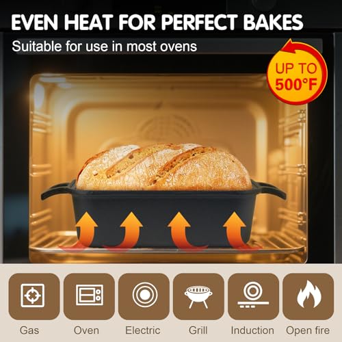 Cast Iron Loaf Pan with Lid 9x5 Inch H51136