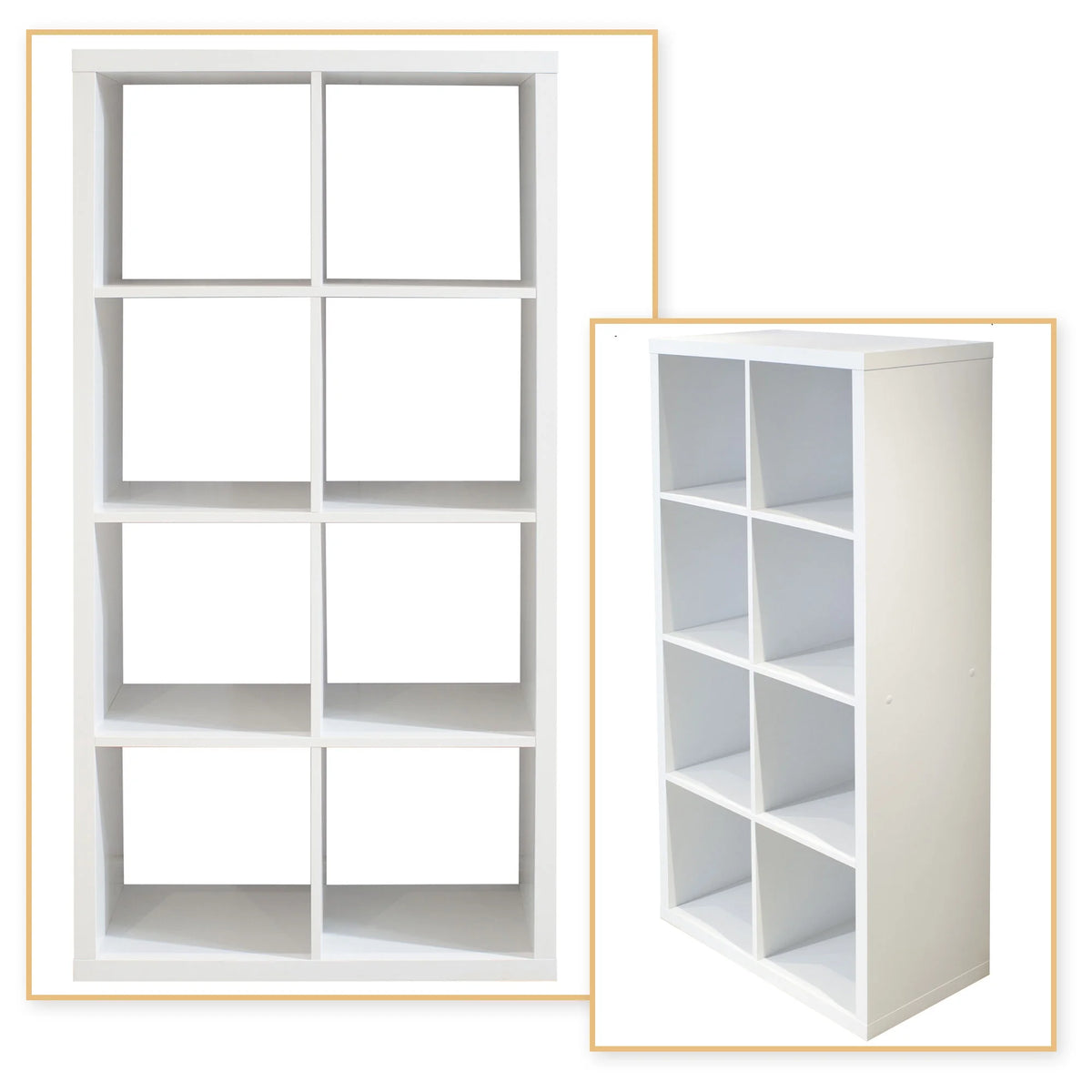 4-tier White Wooden Bookshelf Q2562
