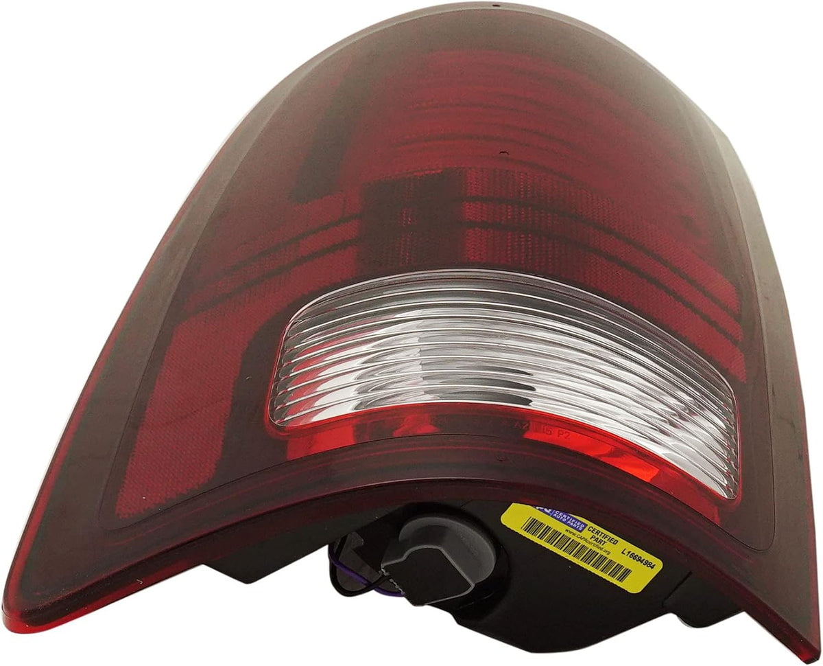 Tail Light Compatible with 2013-2018 Ram 1500 and 2017-2018 Ram 2500 Clear & Red Lens Black Interior LED With bulbs Driver Side J7500