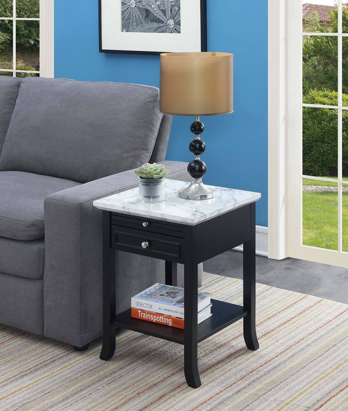 White End Table with Drawer K89976