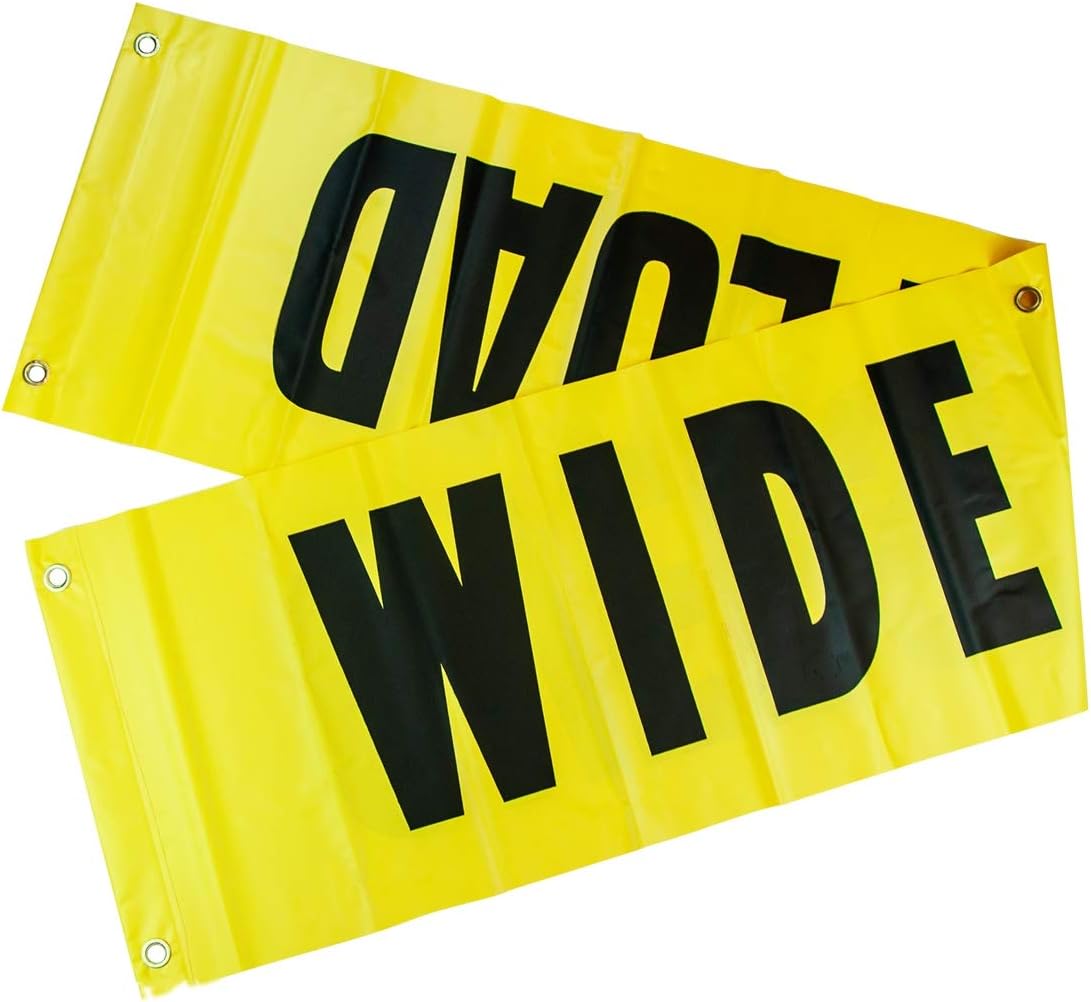 Flags, Signs, and Magnets Kit with 2 Reversible Oversize Load Signs, 4 Red Flags, 4 Orange Flags, and 4 Magnets W9759