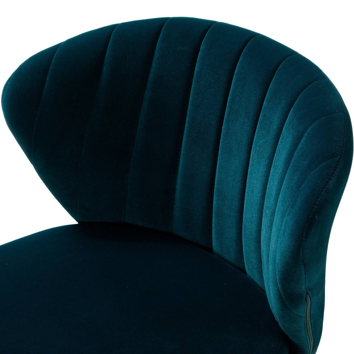 Navy Velvet Upholstered Task Chair R7503