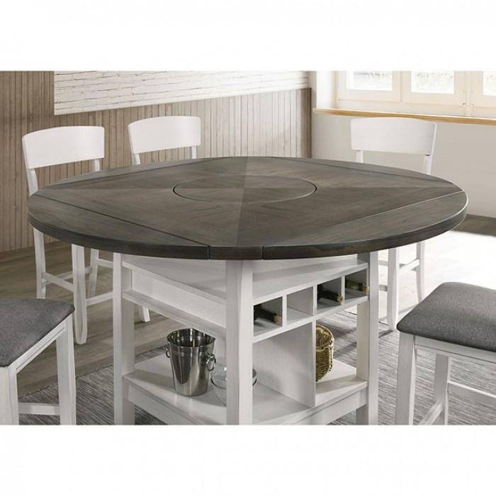 White/Gray Counter Height Table N6828
