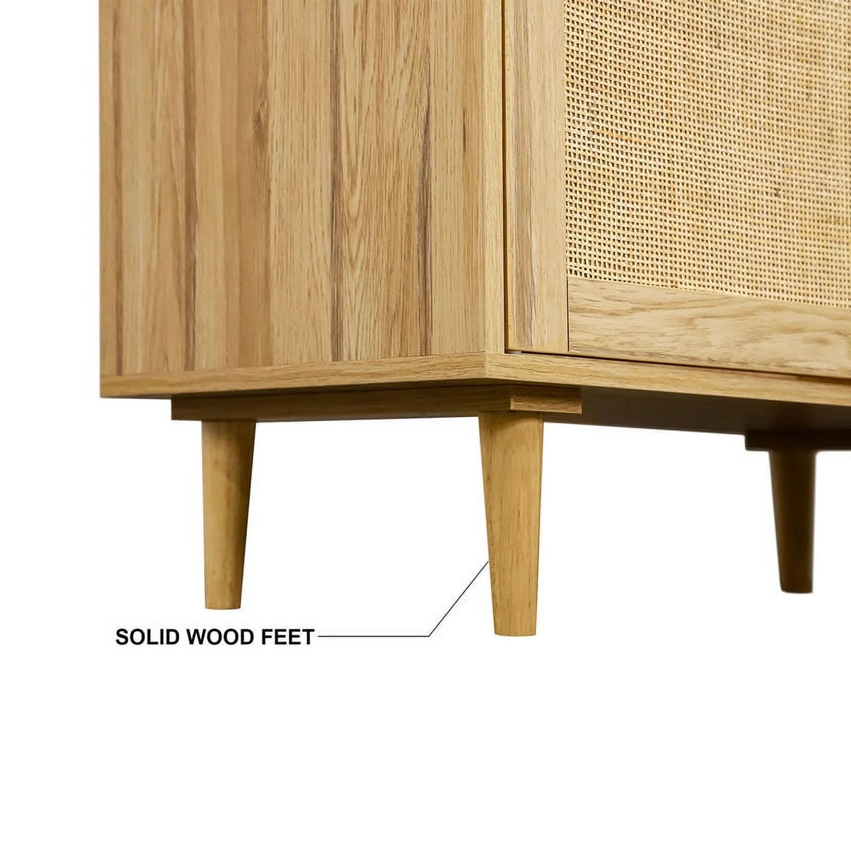 Rattan Storage Cabinet with Doors Y813593