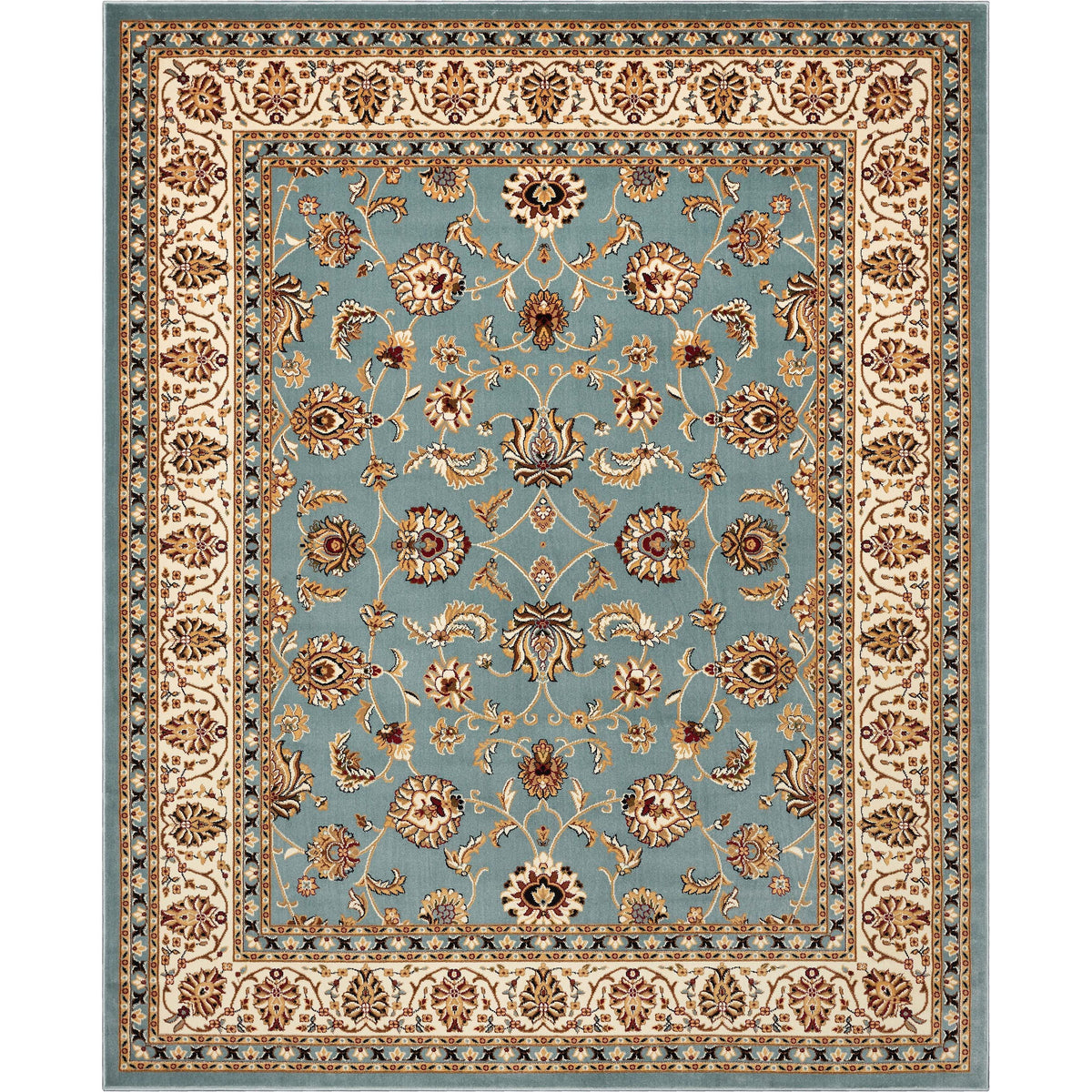 5'3" x 7'3" Floral Oriental Area Rug B922