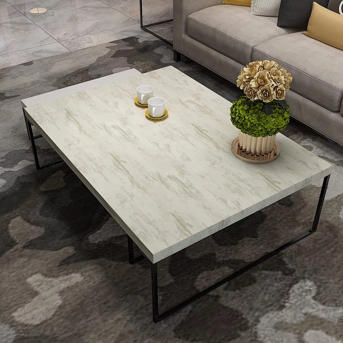 Beige Matte Textured Vinyl Peel and Stick Wallpaper P841