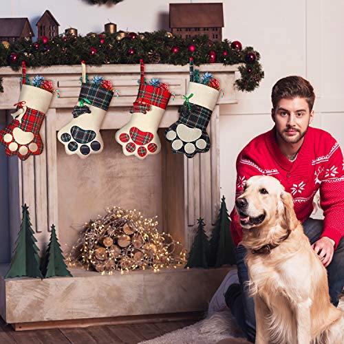 16 Inch Plaid Pet Christmas Stockings E12859