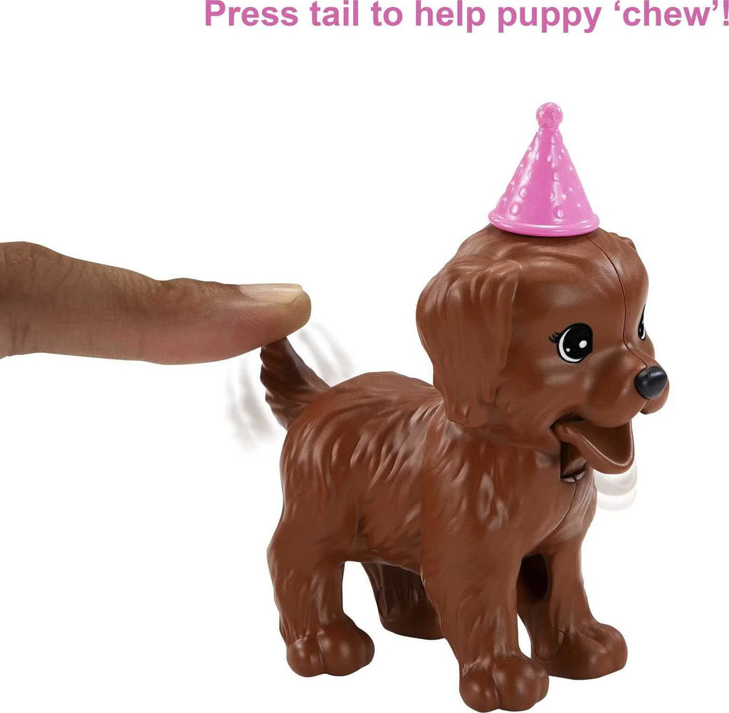 Brunette Doll & Playset with 2 Puppies, Cake Molds, Dough & Accessories P616416