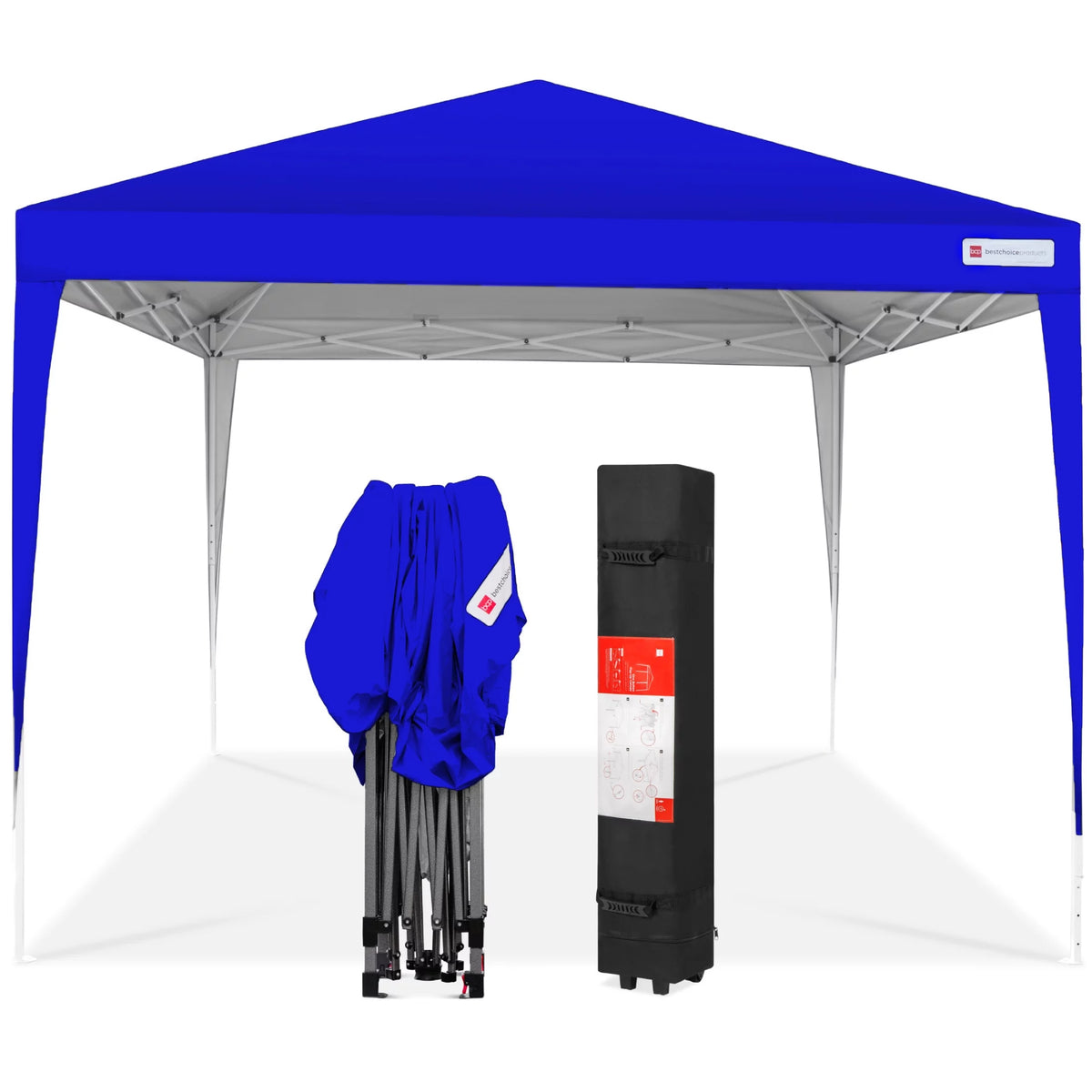 10x10ft Dark Gray Pop Up Canopy Tent with Carrying Bag C202939