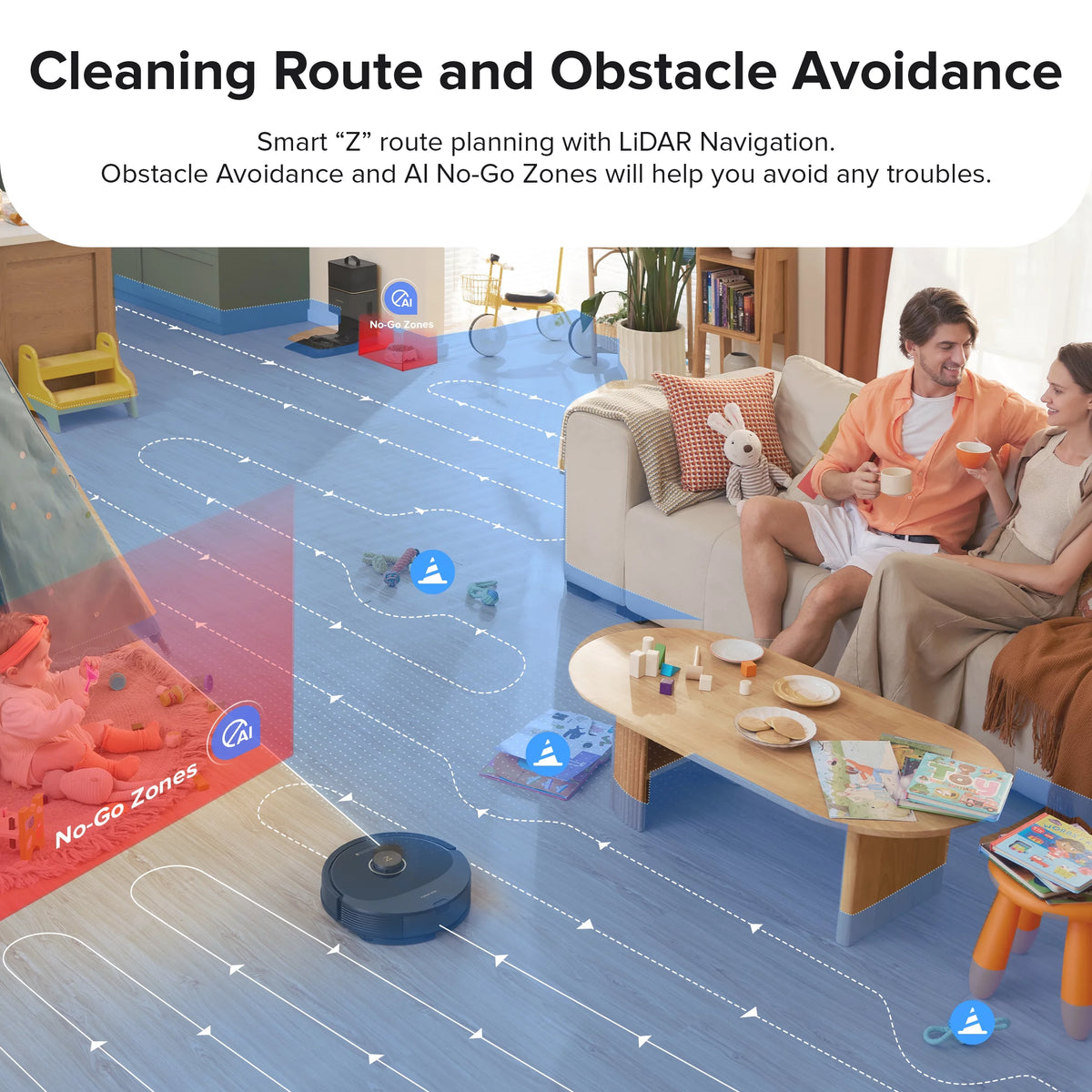 Robot Vacuum and Mop with Self-Emptying X28439