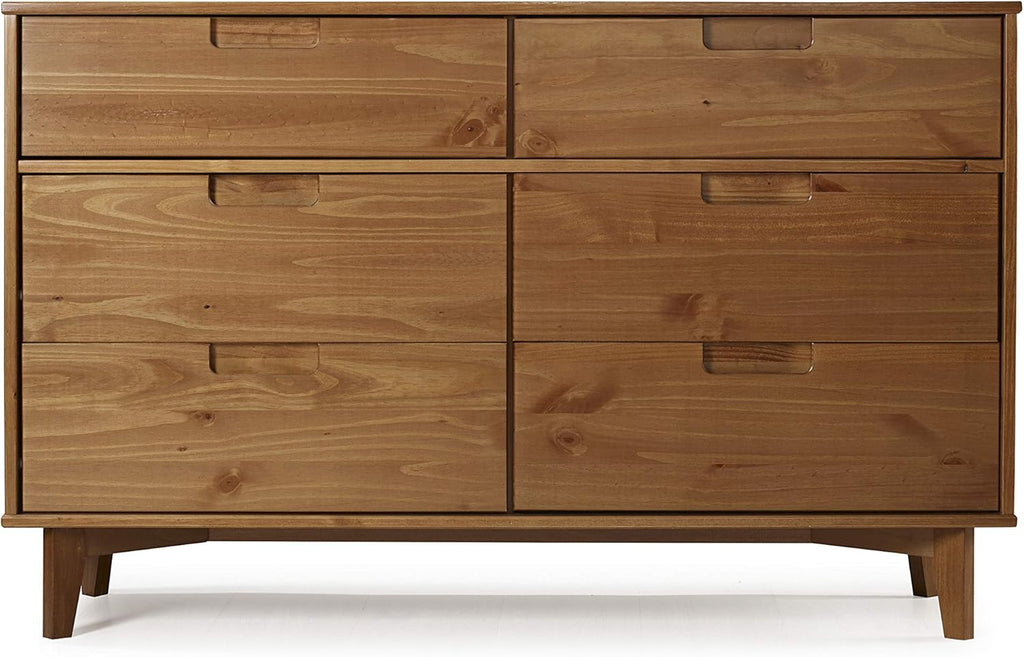 6 Drawer Mid Century Modern Wood Dresser N92345