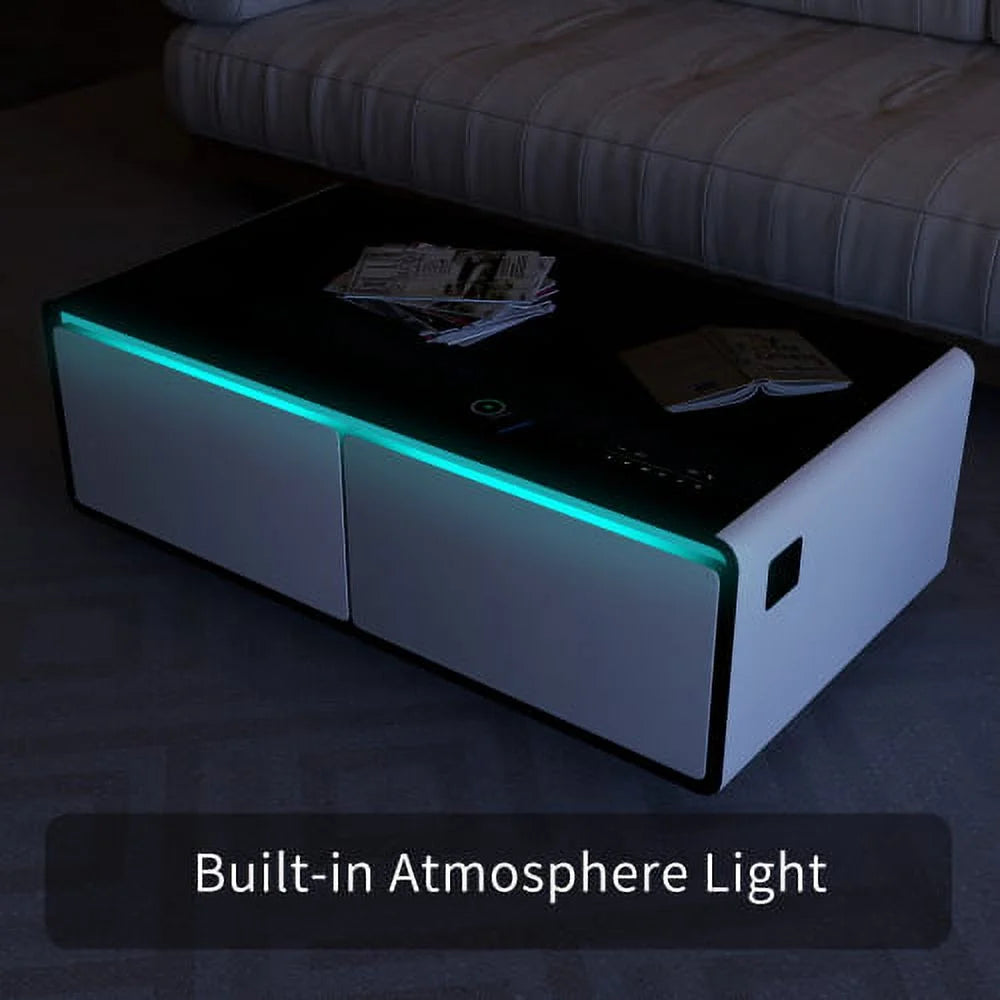 Smart Coffee Table with Built-in Fridge W138