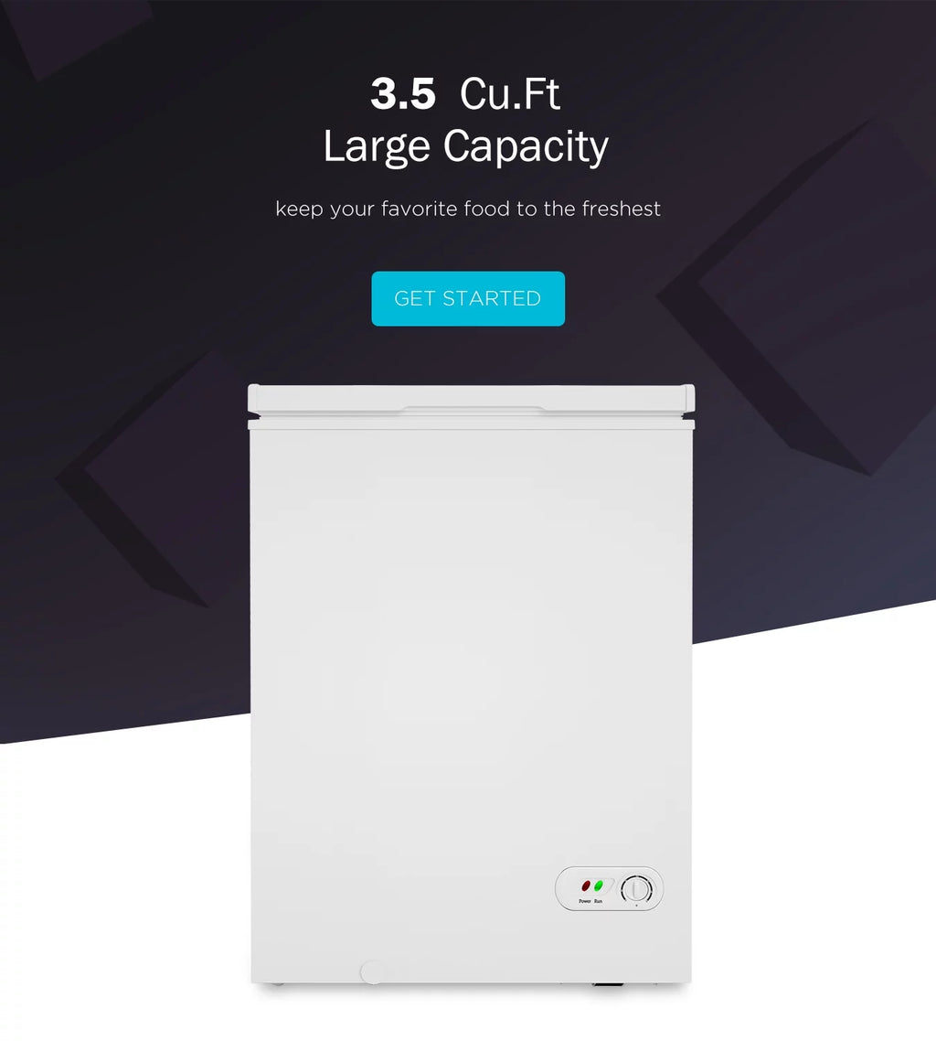 3.5 Cu Ft Compact Chest Freezer with 2 Removable Baskets R461752