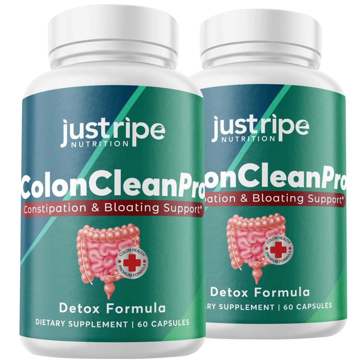 2 Pack Natural Digestive Support Supplement 60ct L6546
