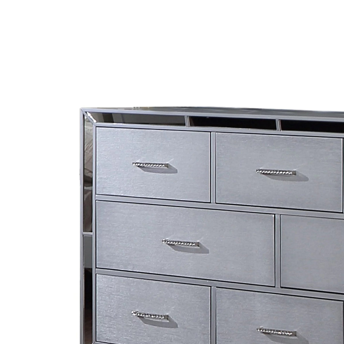 64 Inch Pine Wood Dresser, 8 Drawers J12929