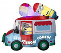 Inflatable Holiday Truck with Swirling Kaleidoscope J434637