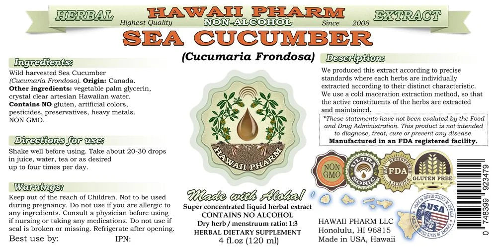 2 oz Sea Cucumber Glycerite Herbal Supplement X633980