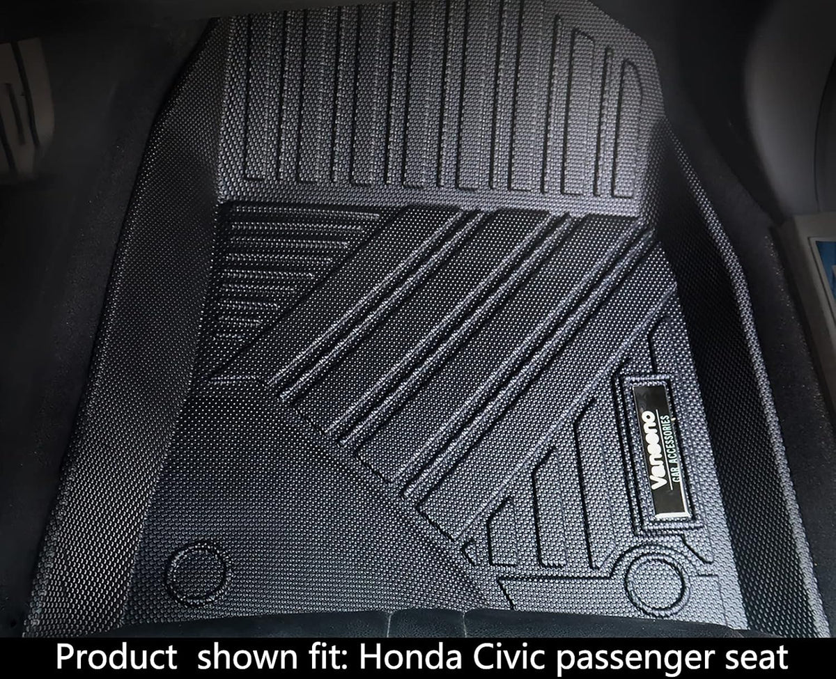 Black All-Weather Car Floor Mats & Cargo Trunk Liners Set C85878