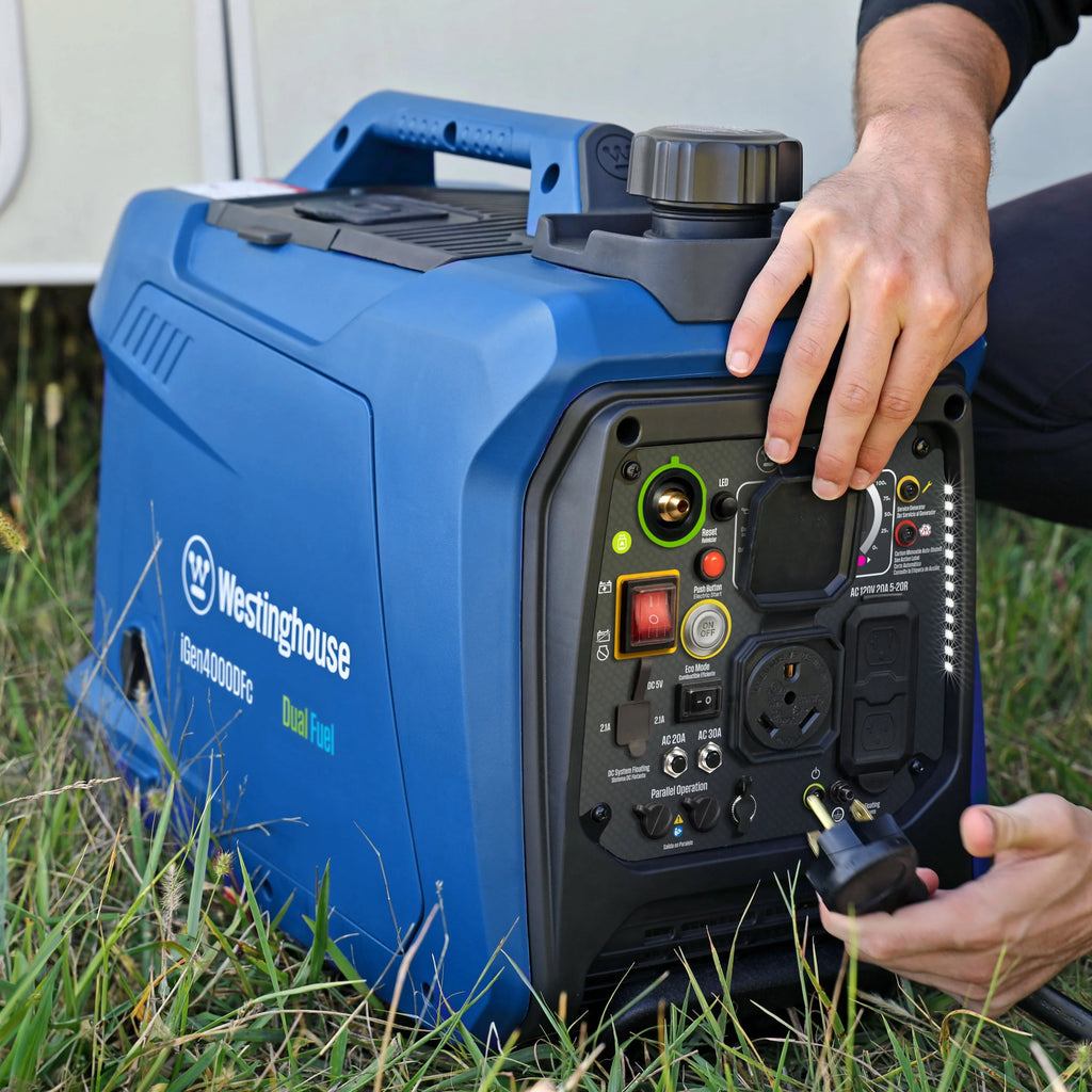 4000 Peak Watt Dual Fuel Portable Inverter Generator Q771