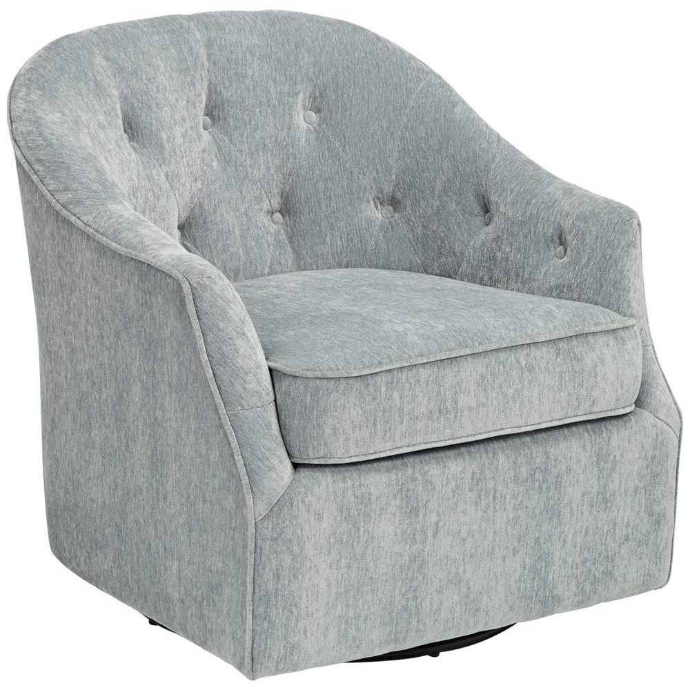 Light Blue Swivel Chair E5134