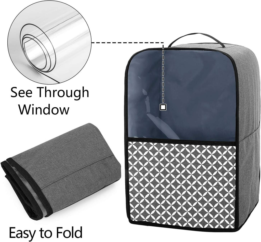Food Processor Dust Cover with Pockets and Top Handle A1075