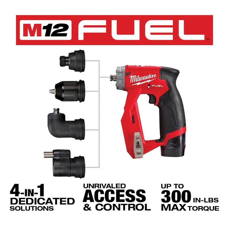 12V Lithium-Ion Brushless Cordless 4-in-1 Installation Driver Kit with 2.5 Ah Battery Pack P379292