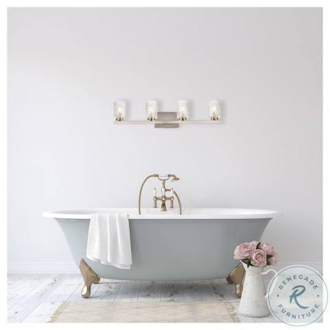 4 Lights Bath Sconce with Clear Shade E3238