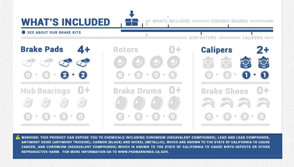 Black Powder Coated Calipers + Ceramic Brake Pads W7193