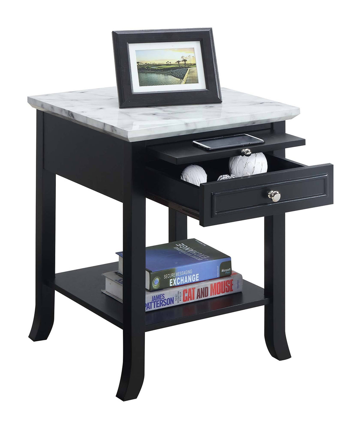 White End Table with Drawer K89976