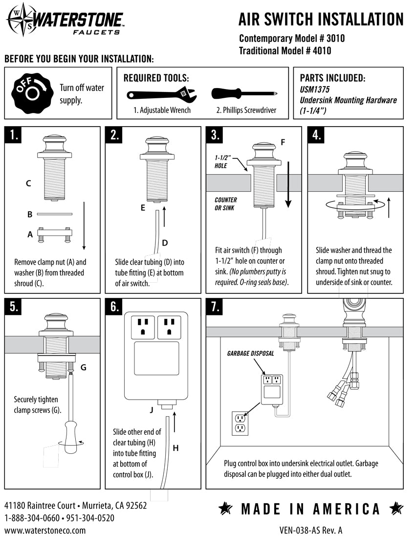 Traditional Air Switch D716724