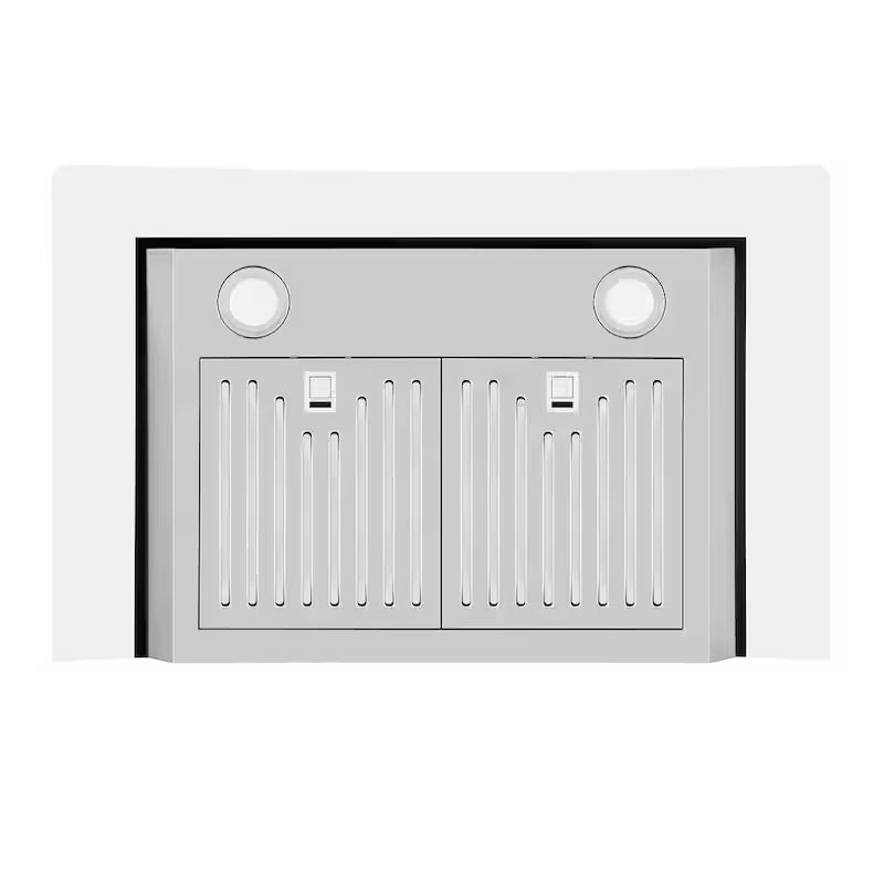 30 in. 400 CFM Stainless Steel Wall Mount Range Hood with Light Q1472